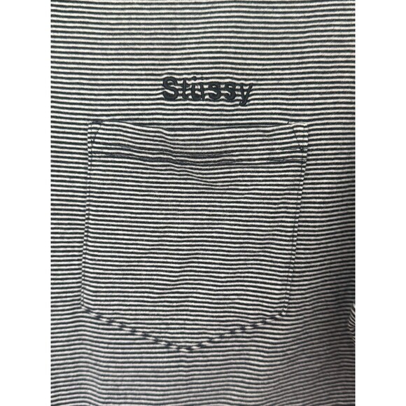 Stüssy Crop Top Size XS Black and White Streetwear Skate Grunge Surf - Picture 5 of 9